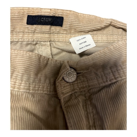 J Crew Cotton Beige Corduroy Bootcut Pant Size 8 XY1 - Picture 3 of 5
